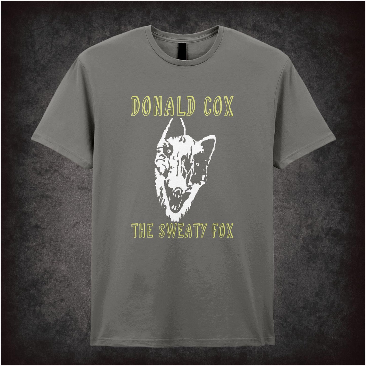 Donald Cox: The Sweaty Fox – Cult British Comedy Graphic T-Shirt