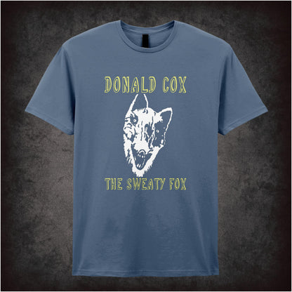 Donald Cox: The Sweaty Fox – Cult British Comedy Graphic T-Shirt