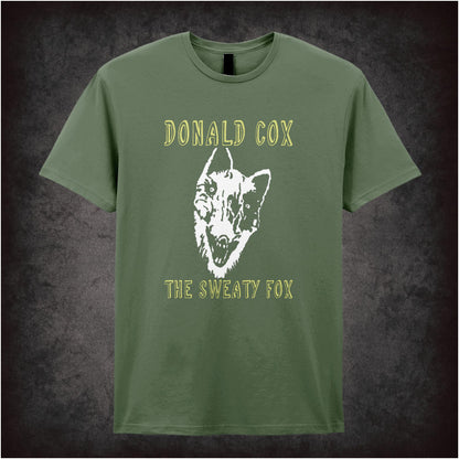 Donald Cox: The Sweaty Fox – Cult British Comedy Graphic T-Shirt