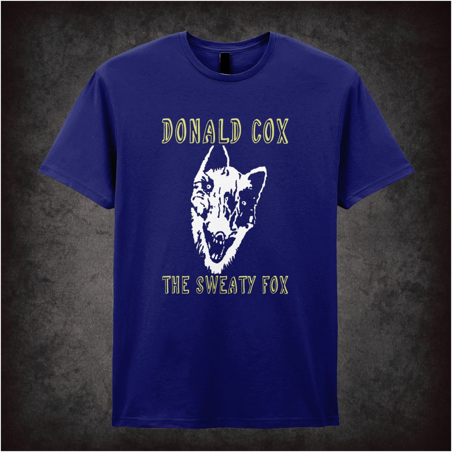 Donald Cox: The Sweaty Fox Vic Reeves And Bob Mortimer inspired unisex T-shirt with graphic design
