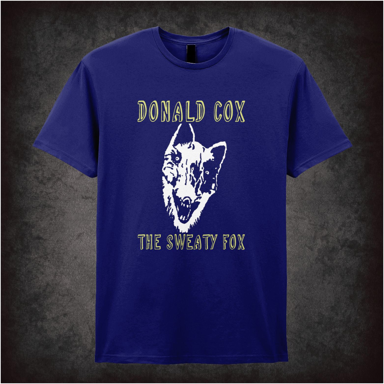 Donald Cox: The Sweaty Fox Vic Reeves And Bob Mortimer inspired unisex T-shirt with graphic design