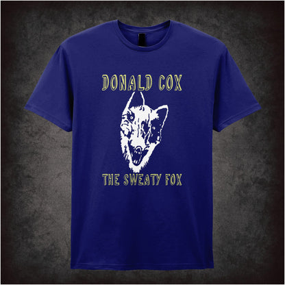 Donald Cox: The Sweaty Fox Vic Reeves And Bob Mortimer inspired unisex T-shirt with graphic design