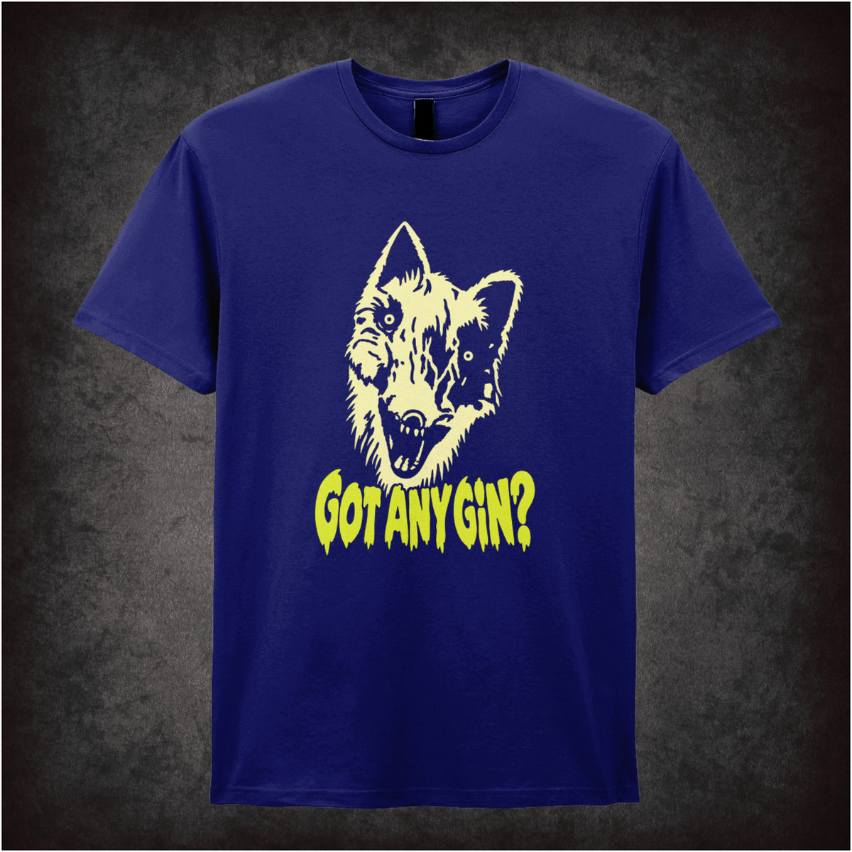 Donald Cox “Got Any Gin?” T-shirt in navy from Shooting Stars