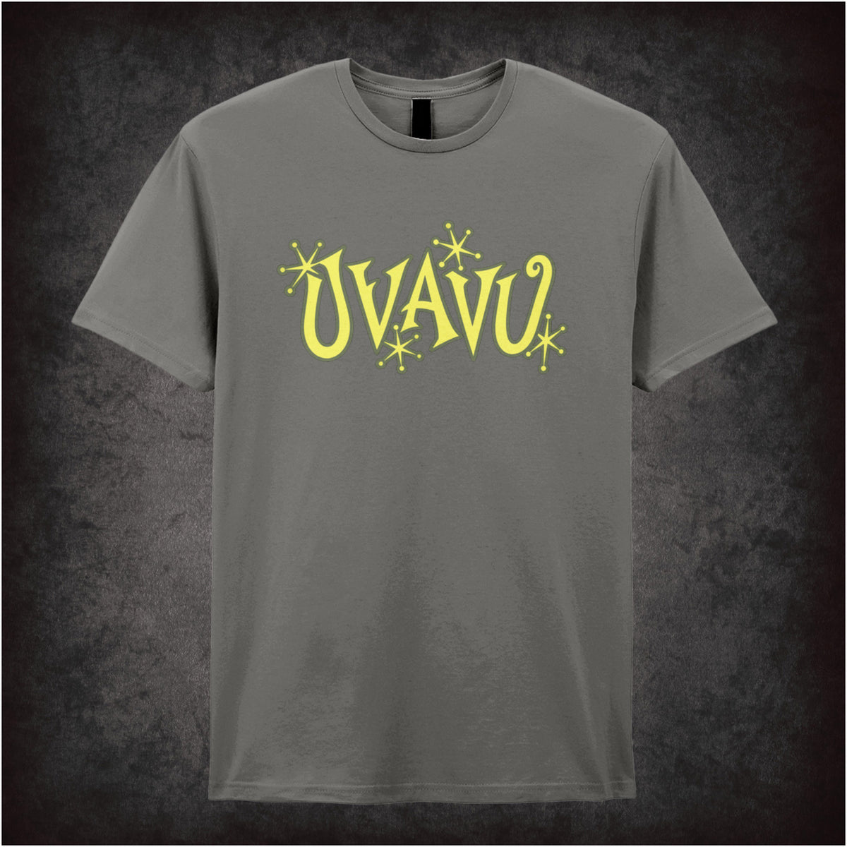 “Uvavu” slogan T-shirt in charcoal from Shooting Stars