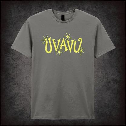 “Uvavu” slogan T-shirt in charcoal from Shooting Stars