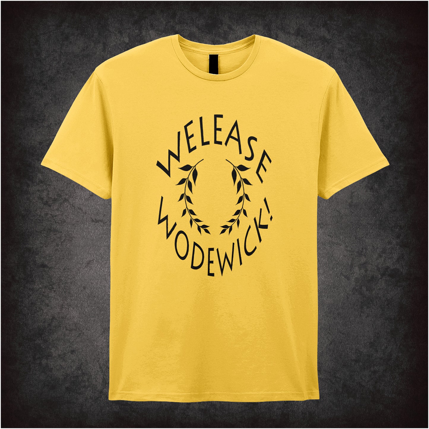 Welease Wodewick Monty Python Life of Brian inspired soft style daisy unisex T-shirt featuring hilarious movie quote design, perfect for classic comedy fans.