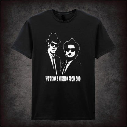 We're on a Mission from God The Blues Brothers inspired unisex T-shirt with graphic