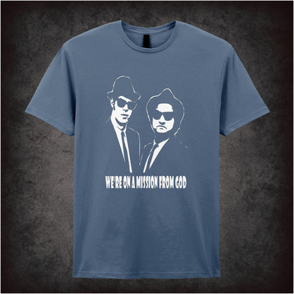 We’re on a Mission from God – Softstyle Unisex Graphic T-Shirt