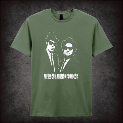 We’re on a Mission from God – Softstyle Unisex Graphic T-Shirt