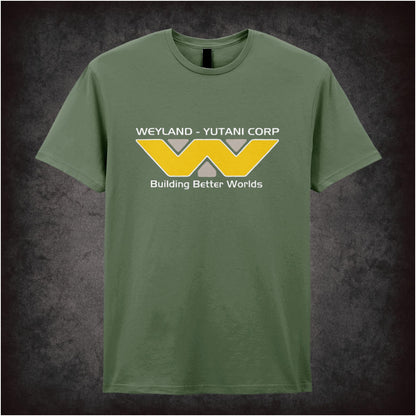 Weyland-Yutani Corporation: Building Better Worlds – Cult Sci-Fi Graphic T-Shirt