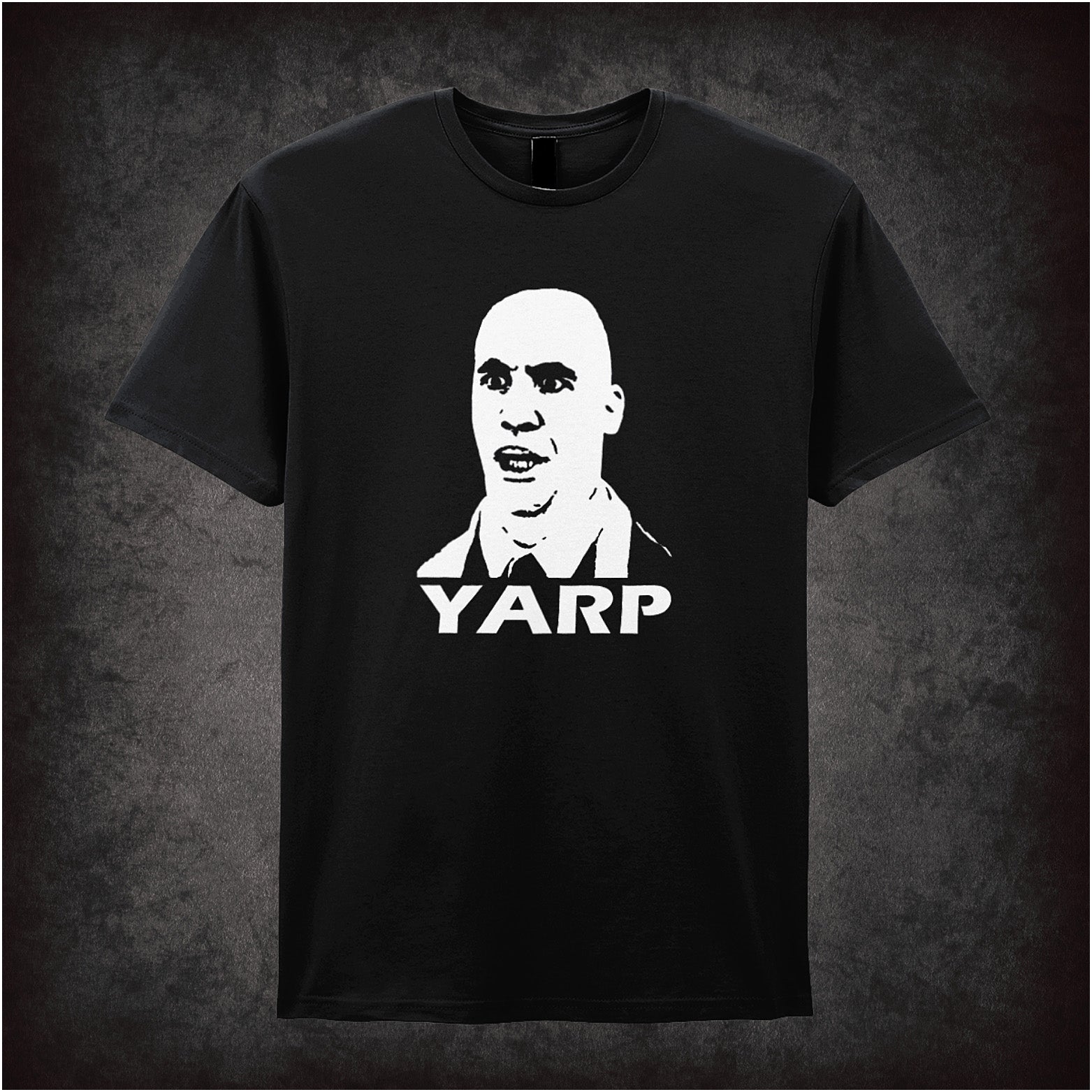 Yarp unisex black t-shirt inspired by Hot Fuzz movie soft style British comedy fan apparel