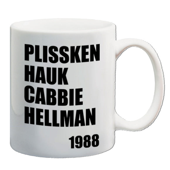 Escape From New York Inspired Mug - Plissken Hauk Cabbie Hellman 1988