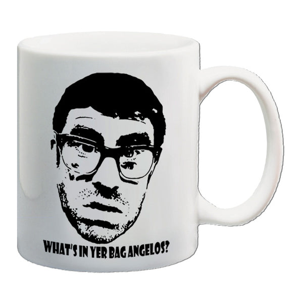 Vic And Bob Inspired Mug - What's In Yer Bag Angelos?