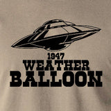 UFO T Shirt - 1947 Weather Balloon