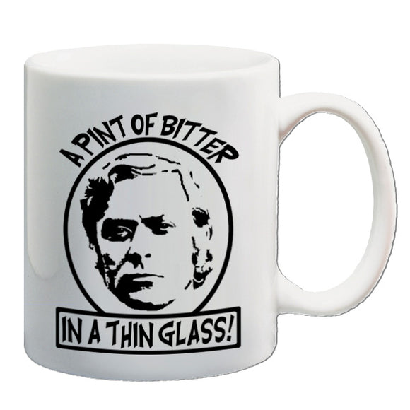 Get Carter Inspired Mug - A Pint Of Bitter In A Thin Glass