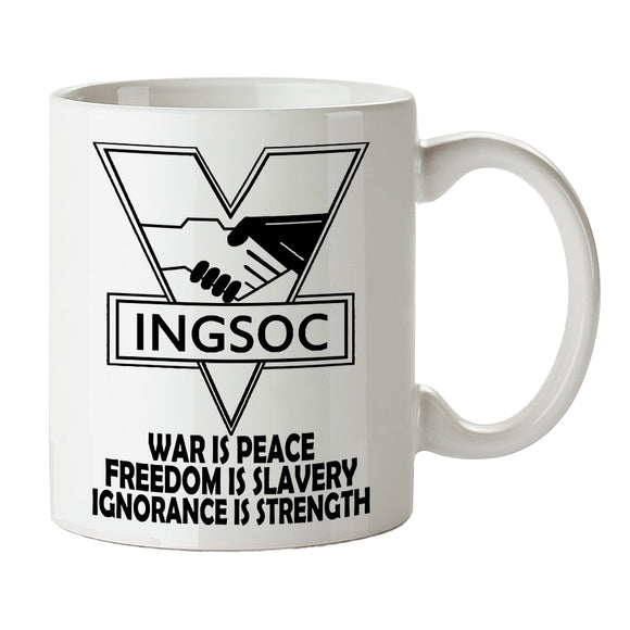 1984 Inspired Mug - INGSOC War Is Peace - George Orwell