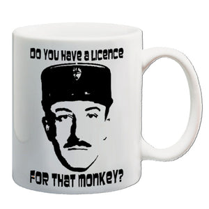 The Pink Panther Inspired Mug - Do You Have A Licence For That Monkey?