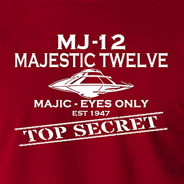 UFO T Shirt - Majestic 12