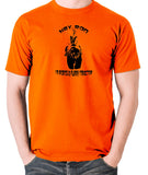 Anchorman - Brick, I'm Riding a Furry Tractor - Men's T Shirt - orange