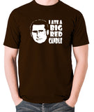 Anchorman - Brick, I Ate A Big Red Candle - Men's T Shirt - chocolate