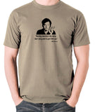 Bill Hicks - Watching television is like taking black spray paint to your third eye t shirt khaki