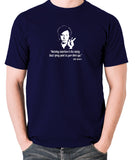 Bill Hicks - Watching television is like taking black spray paint to your third eye t shirt navy