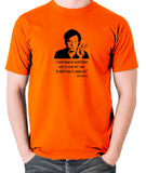 Bill Hicks I Don't Mean To Sound Bitter T Shirt orange