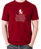 Bill Hicks Today A Young Man On Acid T Shirt brick red
