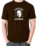 Black Books I Ate All Your Bees T Shirt chocolate