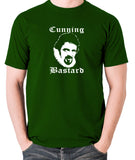 Blackadder - Rowan Atkinson - Cunning Bastard - Men's T Shirt - green