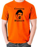 Blackadder - Rowan Atkinson - Cunning Bastard - Men's T Shirt - orange