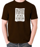 Blazing Saddles - Help Wanted Poster - Men's T Shirt - chocolate