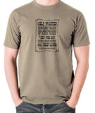 Blazing Saddles - Help Wanted Poster - Men's T Shirt - khaki