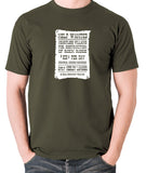 Blazing Saddles - Help Wanted Poster - Men's T Shirt - olive