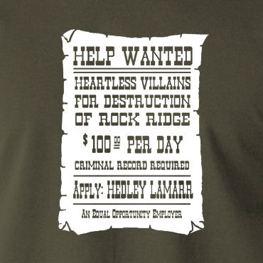 Blazing Saddles - Help Wanted Poster - Men's T Shirt