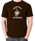 Blazing Saddles - Here Comes Mongo - Men's T Shirt - chocolate