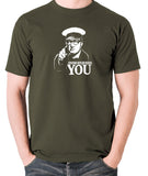 Bottom Edward Hitler Needs You T Shirt olive