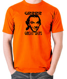 Porridge - Richie, Grrr Great Days - Mens T Shirt - orange