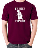 Caddyshack - Freeze Gopher - Men's T Shirt - burgundy