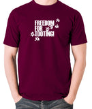 Citizen Smith, Robert Lindsay - Freedom For Tooting - Men's T Shirt - burgundy