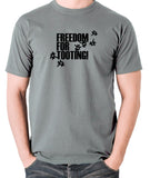 Citizen Smith, Robert Lindsay - Freedom For Tooting - Men's T Shirt - grey