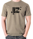 Citizen Smith, Robert Lindsay - Freedom For Tooting - Men's T Shirt - khaki