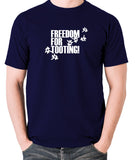Citizen Smith, Robert Lindsay - Freedom For Tooting - Men's T Shirt - navy