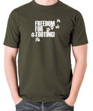 Citizen Smith, Robert Lindsay - Freedom For Tooting - Men's T Shirt - olive