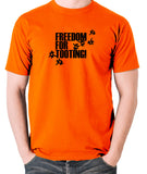 Citizen Smith, Robert Lindsay - Freedom For Tooting - Men's T Shirt - orange