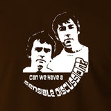 Derek And Clive - Peter Cook and Dudley Moore - Can We Have a Sensible Discussion? - Men's T Shirt