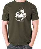 Derek And Clive - Peter Cook and Dudley Moore - Can We Have a Sensible Discussion? - Men's T Shirt - olive