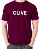 Derek And Clive - Peter Cook and Dudley Moore - Clive - Men's T Shirt - burgundy