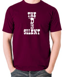 Django Unchained - The 'D' is Silent - Men's T Shirt - burgundy