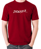Donnie Darko - 28:06:42:12 - Men's T Shirt - brick red